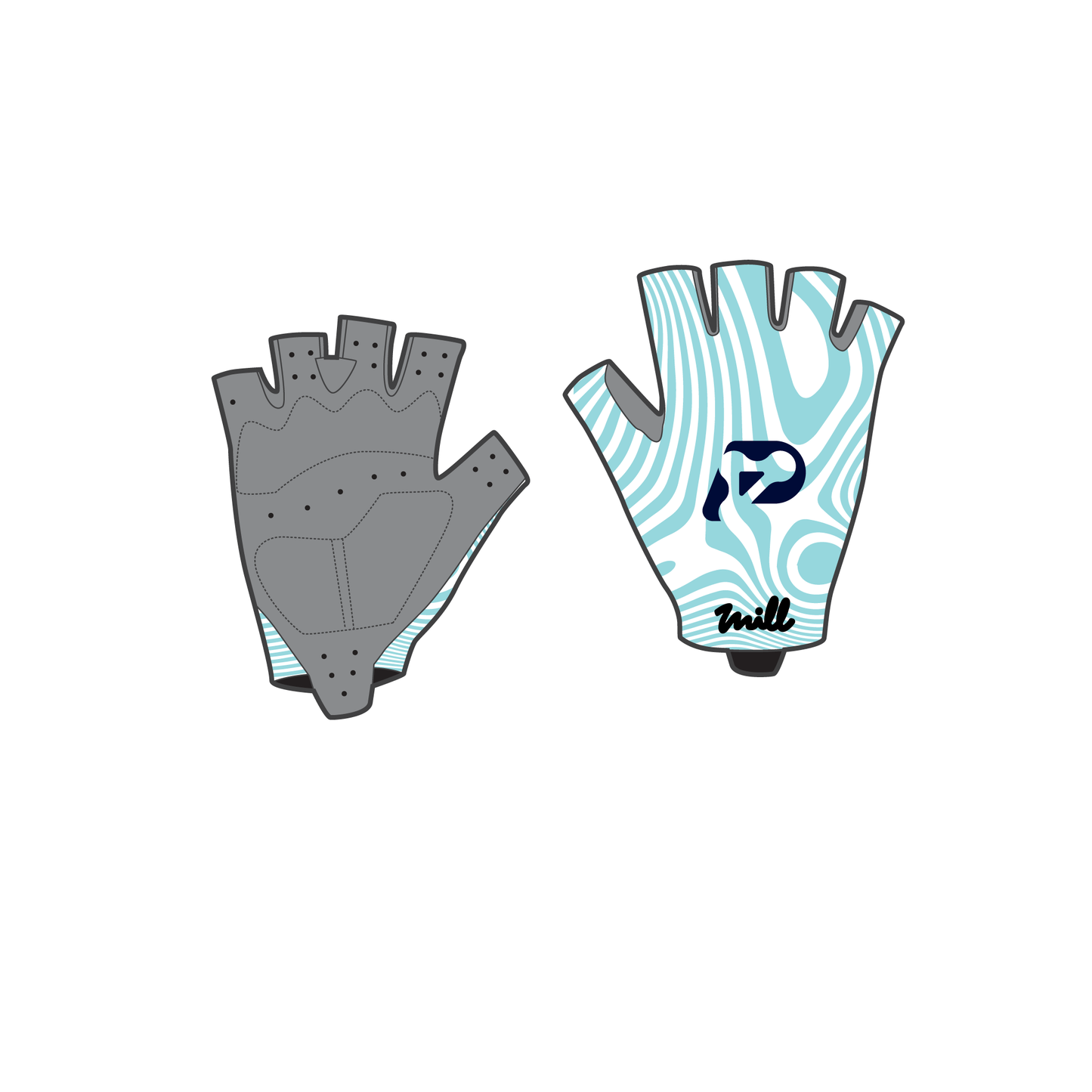 Unisex short cycling gloves