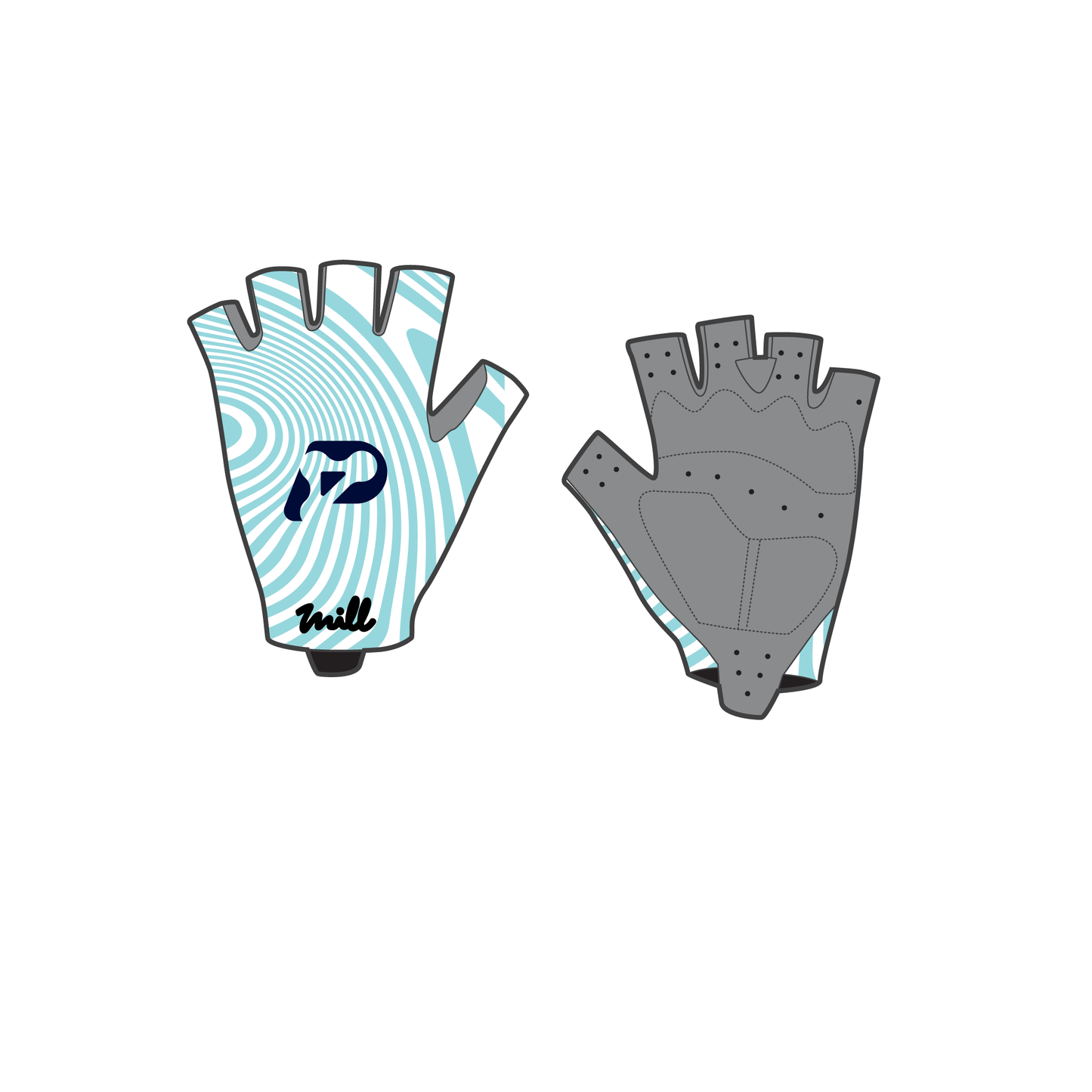 Unisex short cycling gloves